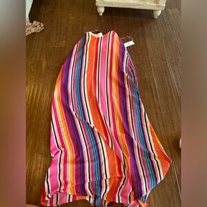 Colorful Striped Maxi Dress